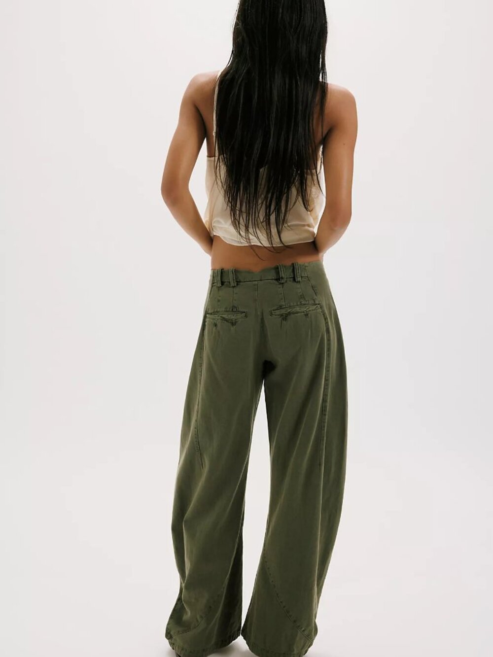 Spotlight Washed Barrel Chino Trousers - Picture 3 of 4